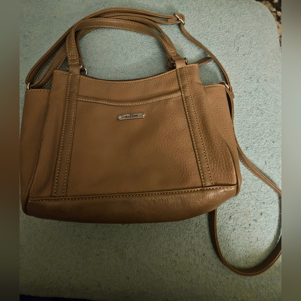 Koltov cross body purse 9 in long 7 in high 3.5 in wide